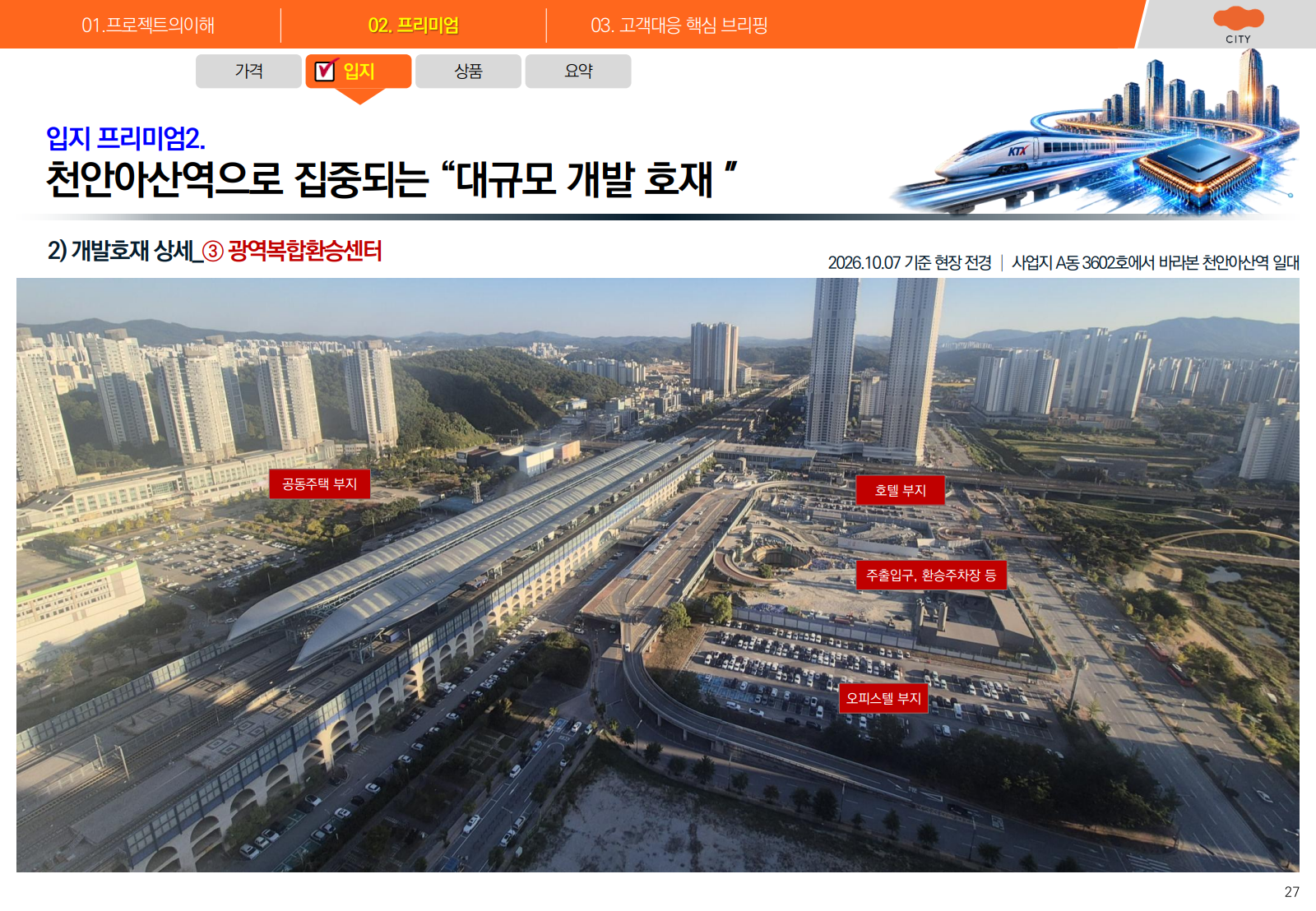 천안아산역 일대 조망 자료